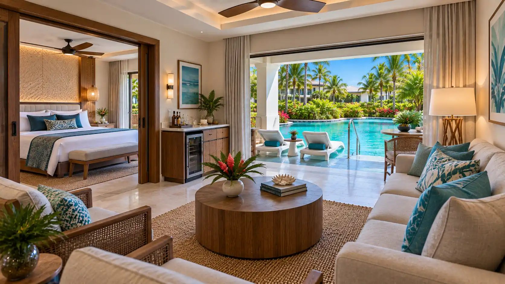 Crystal Lagoon Swim-up One Bedroom Club Suite